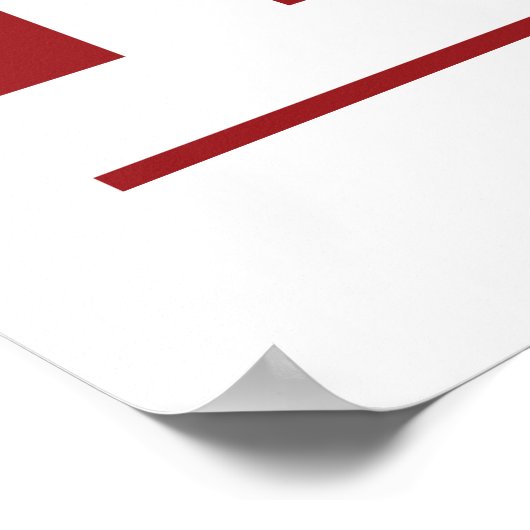 BIDEN/HARRIS Crimson & Blue Theme Poster (Ecke)