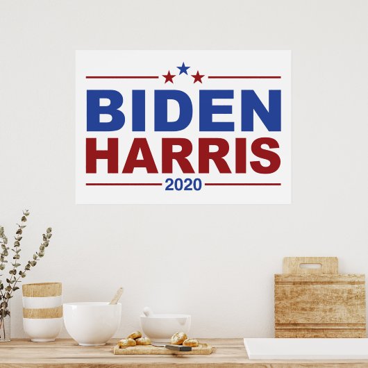 BIDEN/HARRIS Crimson & Blue Theme Poster (Küche)