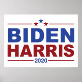 BIDEN/HARRIS Crimson & Blue Theme Poster (Vorne)