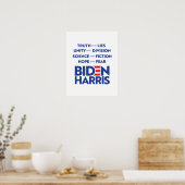 Biden Harris - Die Hoffnung auf Einheit in der Wis Poster (Küche)