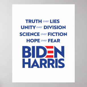 Biden Harris - Die Hoffnung auf Einheit in der Wis Poster