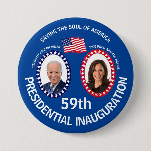 Biden-Harris-Einführung Button (Vorderseite)
