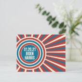 Biden Harris Einweihung Day Celebration Postkarte (Stehend Vorderseite)