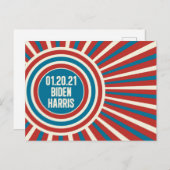 Biden Harris Einweihung Day Celebration Postkarte (Vorne/Hinten)