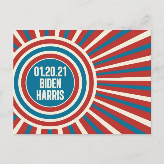 Biden Harris Einweihung Day Celebration Postkarte (Vorderseite)