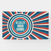 Biden Harris Einweihung Day Red White Blue Banner (Horizontal)