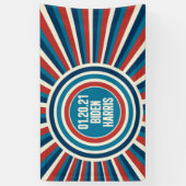 Biden Harris Einweihung Day Red White Blue Banner (Vertikal)