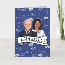 Biden Harris Einweihung Karte