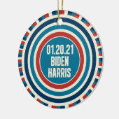 Biden Harris Einweihungstag Keepake Keramik Ornament (Links)