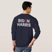 Biden / Harris Election Support Navy Blue T-Shirt (Schwarz voll)