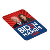 Biden Harris Foto - 2024 star - Red White Blue Magnet (Rechte Seite)