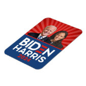 Biden Harris Foto - 2024 star - Red White Blue Magnet (Linke Seite)