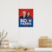 Biden Harris Foto - 2024 star - Red White Blue Poster (Küche)