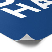 Biden Harris Foto - 2024 star - Red White Blue Poster (Ecke)