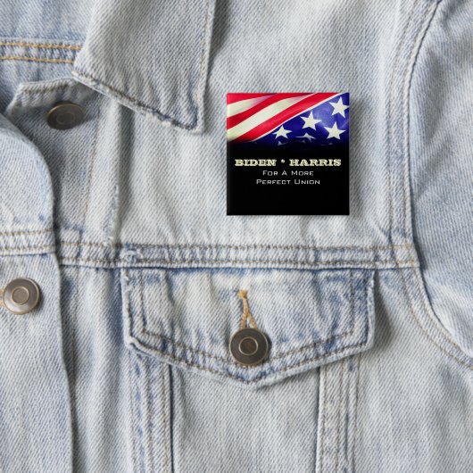 BIDEN HARRIS für eine perfekte Gewerkschaft Platz Button (Beispiel)