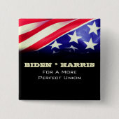 BIDEN HARRIS für eine perfekte Gewerkschaft Platz Button (Vorderseite)