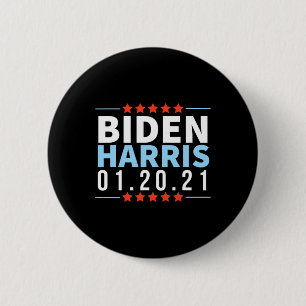 Biden Harris im Januar 2021 Wahlsieg Inaugur Button