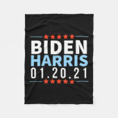 Biden Harris im Januar 2021 Wahlsieg Inaugur Fleecedecke (Vorderseite)
