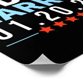 Biden Harris im Januar 2021 Wahlsieg Inaugur Poster (Ecke)