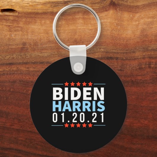 Biden Harris im Januar 2021 Wahlsieg Inaugur Schlüsselanhänger (Vorderseite)