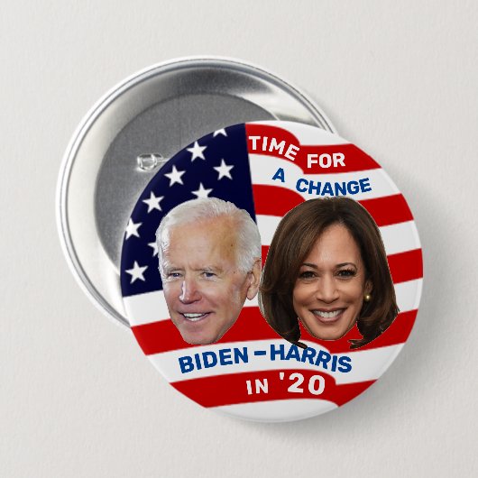 Biden Harris in '20 Button (Vorne & Hinten)