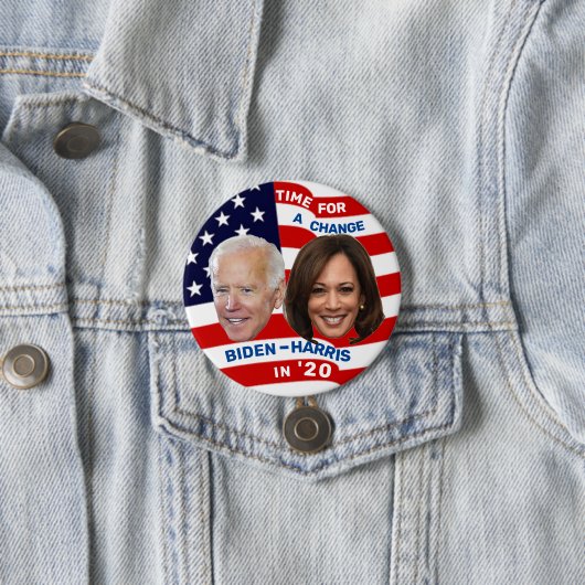 Biden Harris in '20 Button (Beispiel)