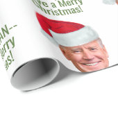 Biden Harris - Joe Weihnachtsmannmütze - C'mon Man Geschenkpapier (Rolleneckpunkt)