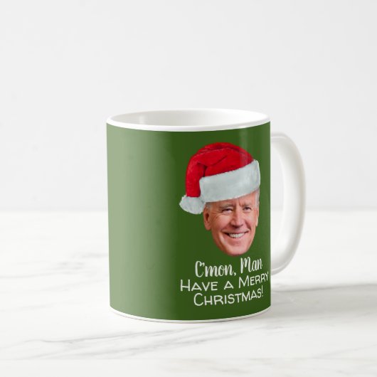 Biden Harris - Joe Weihnachtsmannmütze - C'mon Man Kaffeetasse (VorderseiteRechts)