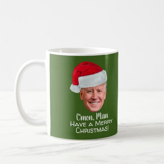 Biden Harris - Joe Weihnachtsmannmütze - C'mon Man Kaffeetasse (Links)