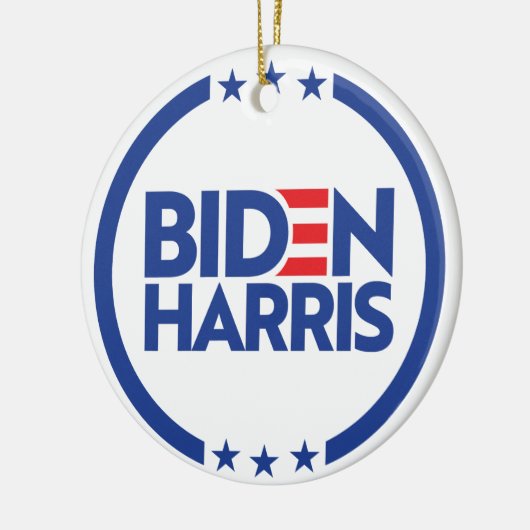Biden Harris Keramik Ornament (Links)