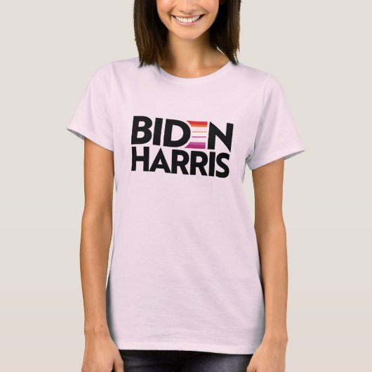 Biden Harris Lesbian Pride T - Shirt (Vorderseite)