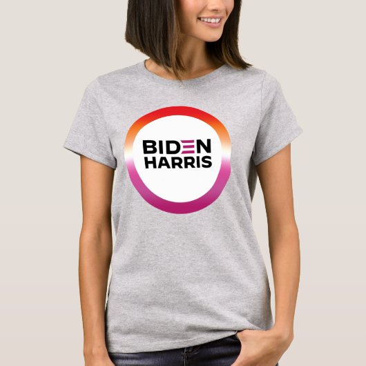 Biden Harris Lesbian Pride T - Shirt (Vorderseite)