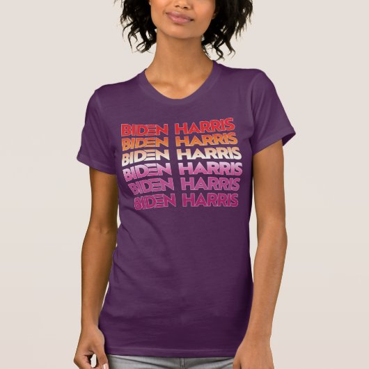 Biden Harris Lesbian Pride T - Shirt (Vorderseite)