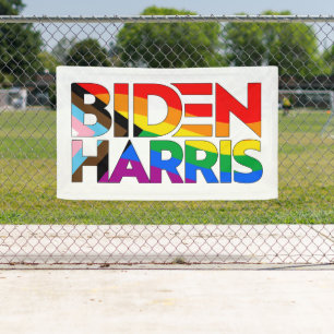 Biden Harris LGBTQ+ Fortschrittsstolz Banner