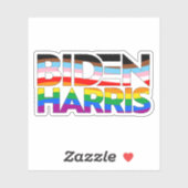Biden Harris LGBTQ+ Pride Aufkleber (Blatt)