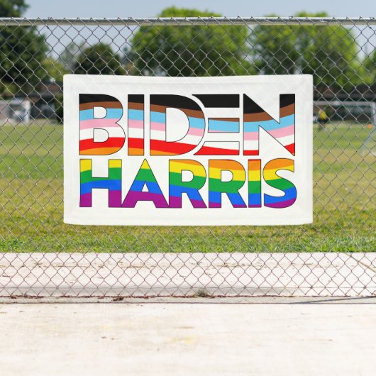 Biden Harris LGBTQ+ Pride Banner (Insitu)