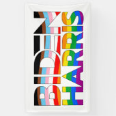 Biden Harris LGBTQ+ Pride Banner (Vertikal)