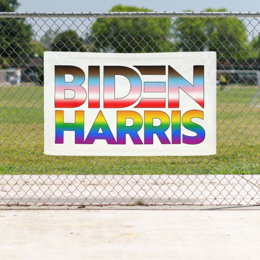 Biden Harris LGBTQ+ Pride Banner (Insitu)