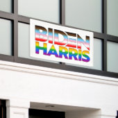 Biden Harris LGBTQ+ Pride Banner (Äußeres Gebäude)