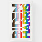 Biden Harris LGBTQ+ Pride Banner (Vertikal)