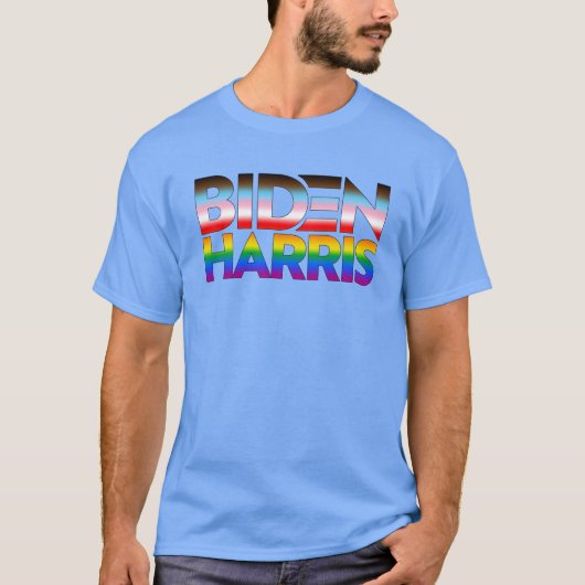 Biden Harris LGBTQ+ Pride T-Shirt (Vorderseite)
