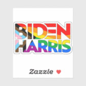 Biden Harris LGBTQ+ Progress Prix Aufkleber (Blatt)