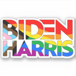 Biden Harris LGBTQ+ Progress Prix Aufkleber