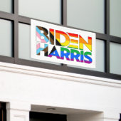 Biden Harris LGBTQ+ Progress Prix Banner (Äußeres Gebäude)
