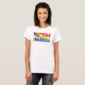 Biden Harris LGBTQ+ Progress Prix T-Shirt (Vorne ganz)