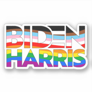 Biden Harris LGBTQ+ Stolz Aufkleber