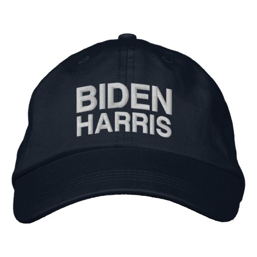 Biden Harris Marine blau-weiß Bestickte Baseballkappe (Vorderseite)