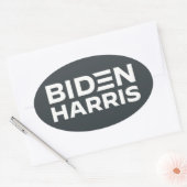 BIDEN HARRIS OVALER AUFKLEBER (Umschlag)