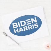 BIDEN HARRIS OVALER AUFKLEBER (Umschlag)