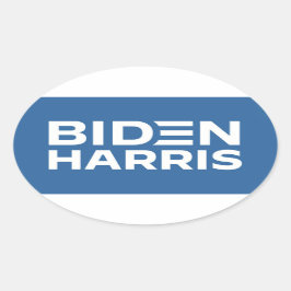 BIDEN HARRIS OVALER AUFKLEBER